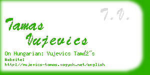 tamas vujevics business card